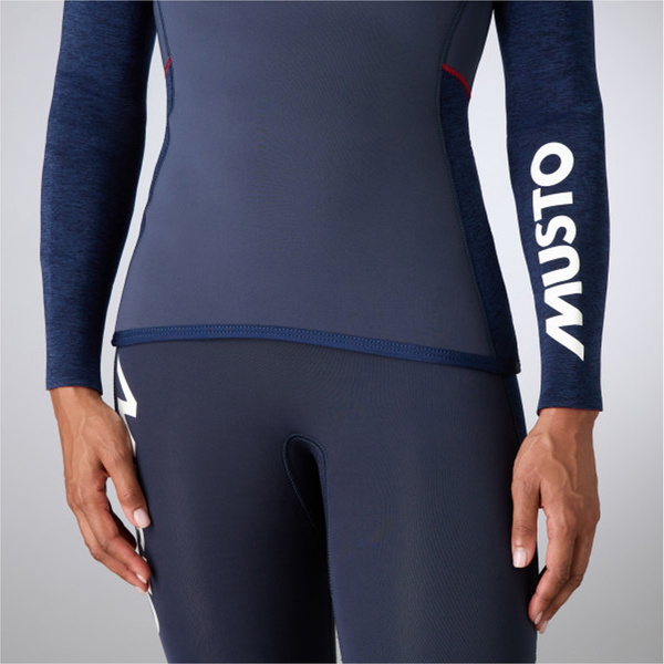 2026 Musto Feminino Flexlite Alumin 3.0 Manga Longa 82083 - Meia-noite Marl